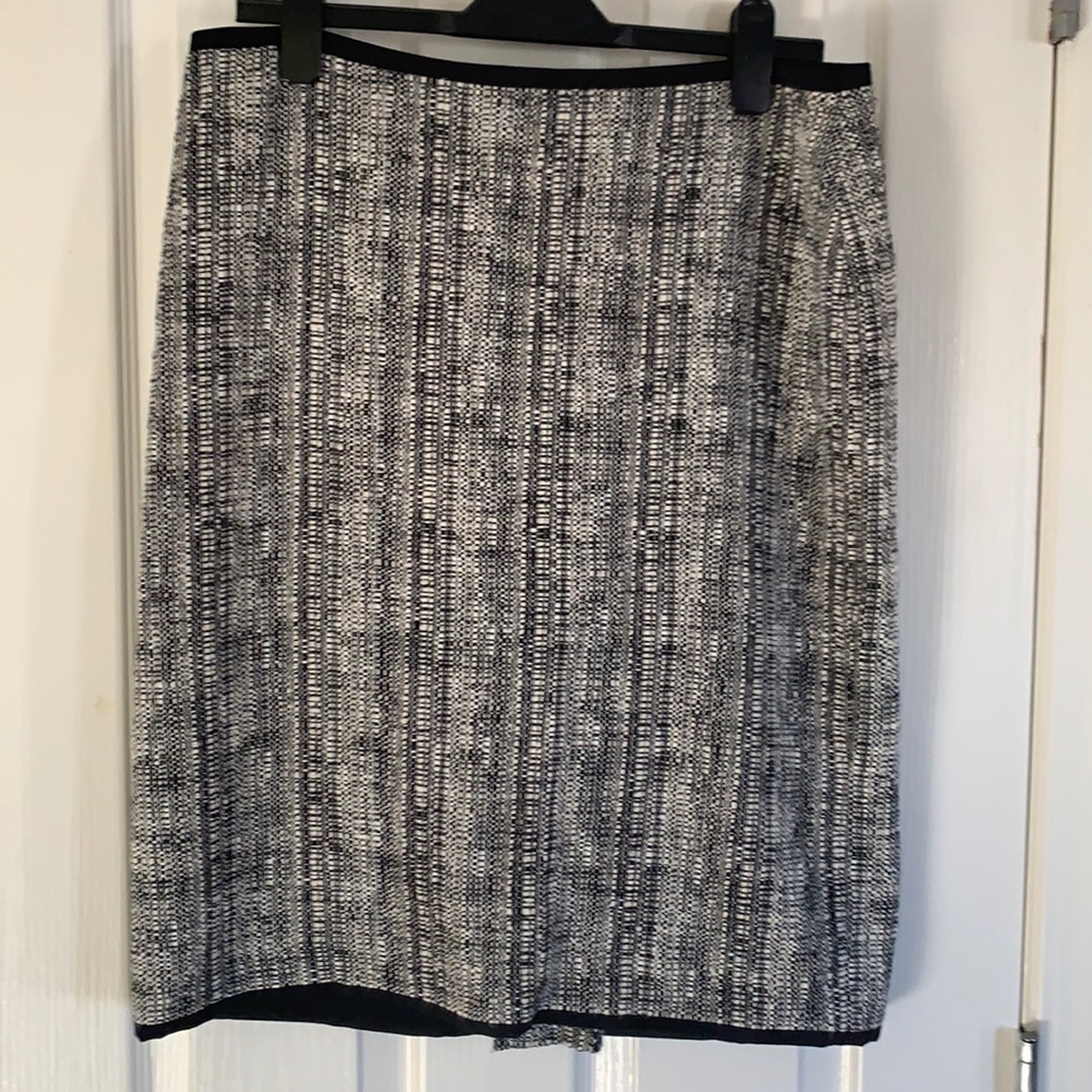 Talbots's Black & White Tweed Skirt